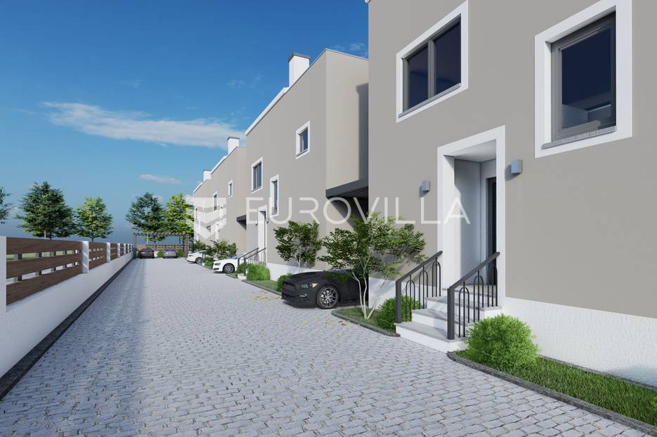 Istra, Baderna, kuća u nizu s vlastitim bazenom i pogledom na more - cover