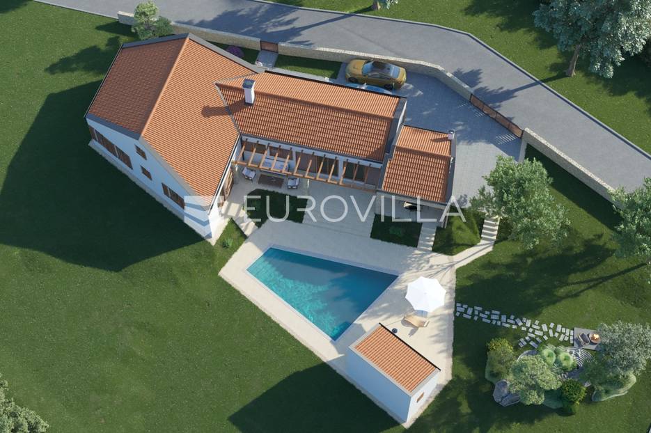 Istra, Tinjan, prizemnica s grijanim bazenom - cover