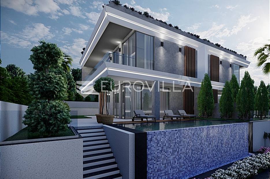 Split, Kaštel Sućurac, V9 - dvojna luksuzna pametna vila s pogledom na more - cover