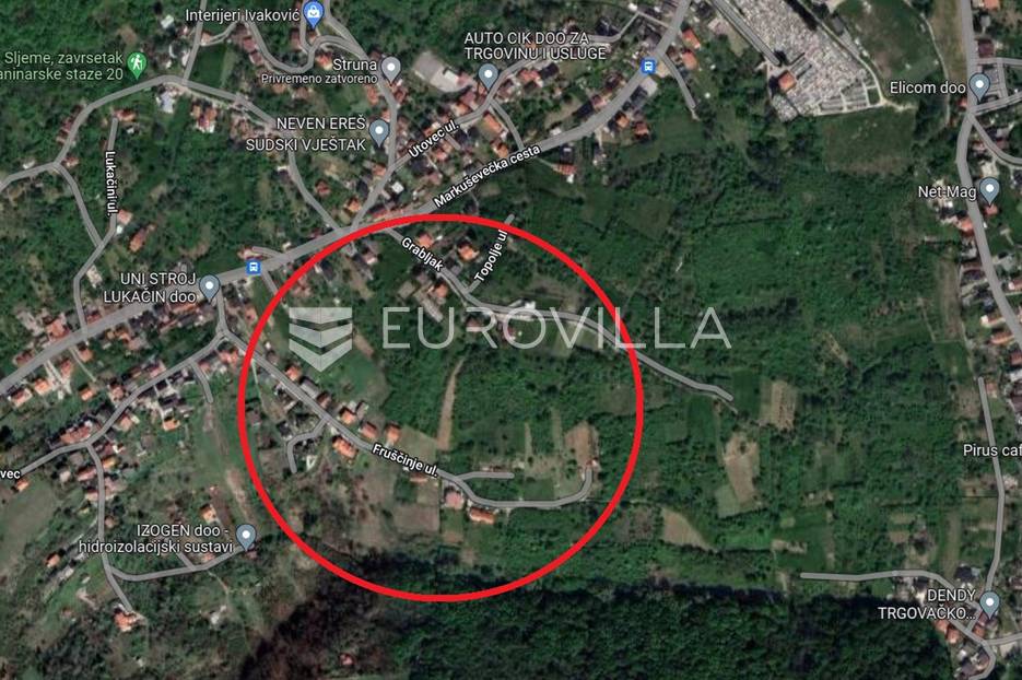 Zagreb, Markuševec, građevinsko zemljište 1800 m2 - cover