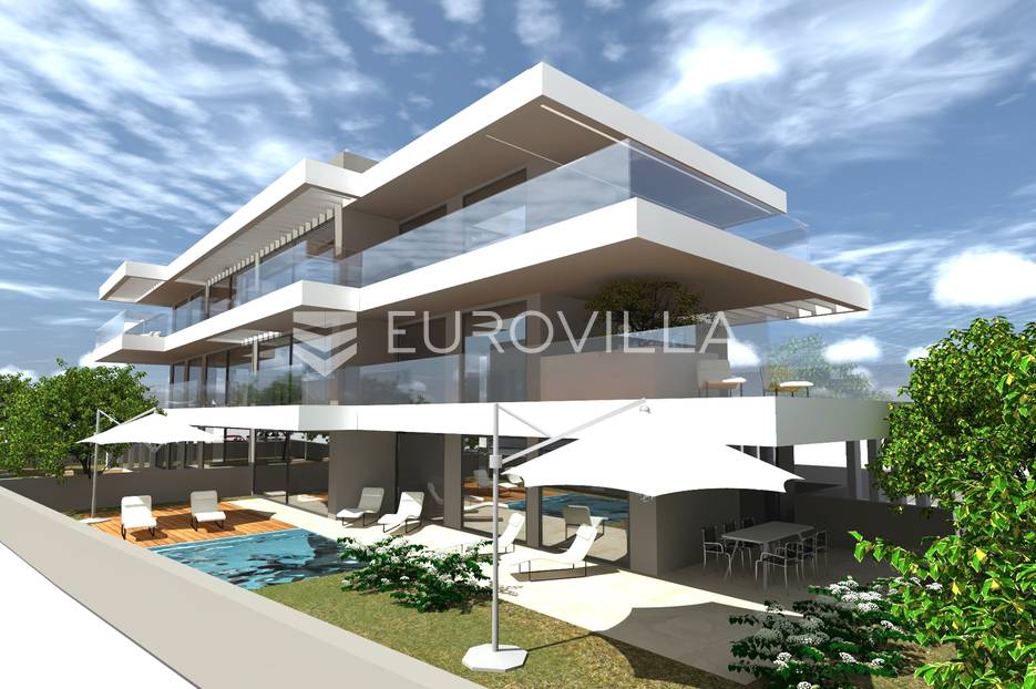 Zadar, Privlaka, Četverosoban stan 118,25m2 u prizemlju, 2.red do mora, NOVOGRADNJA - cover