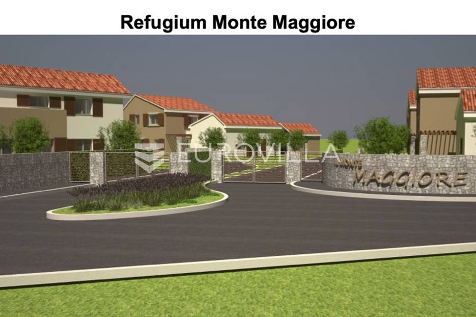 Istra, Kršan, zemljište 45.000 m2 s projektom za 32 ville - cover