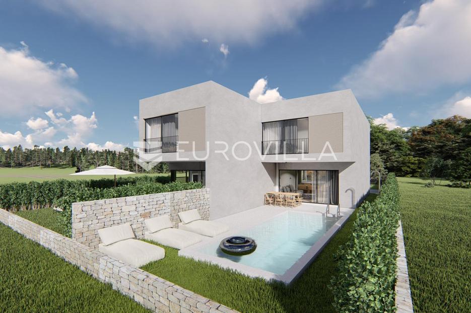 Pirovac, predivna dvojna vila s bazenom, NKP 125,72 m2 - cover