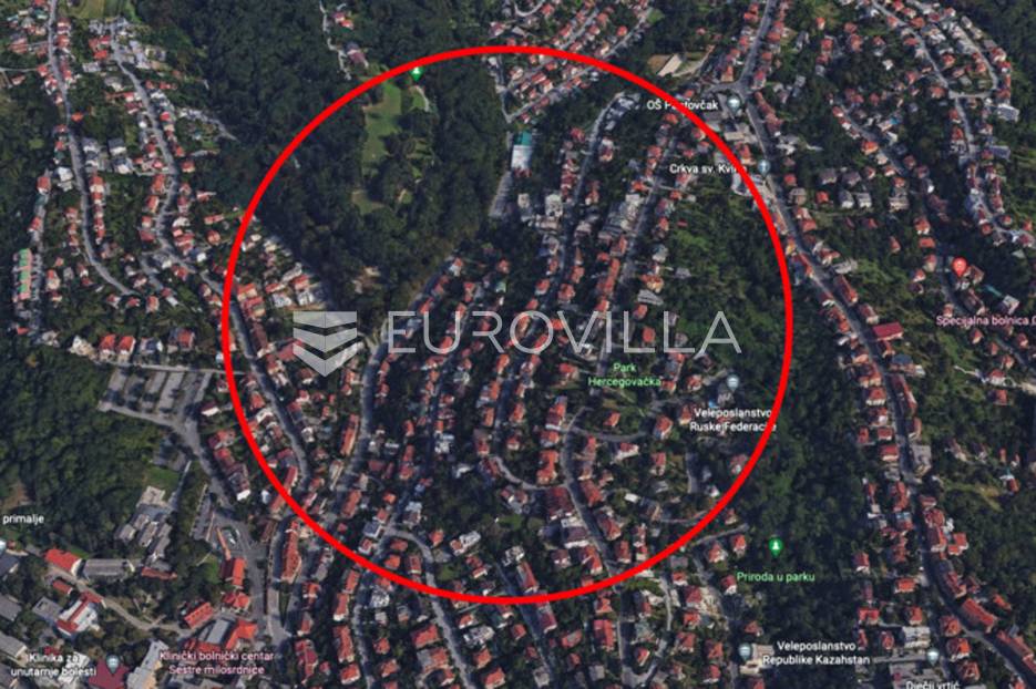 Zagreb, Pantovčak, atraktivno građevinsko zemljište 567 m2 - cover