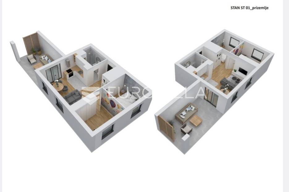 Zagreb, Gornje Vrapče, trosoban stan u zgradi u izgradnji NKP 63.89 m2 - cover