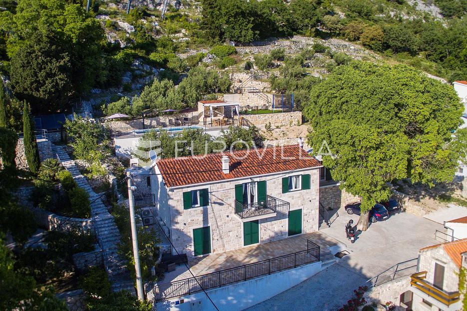 Omiš, Borak, kuća s  bazenom i pogledom na more - cover