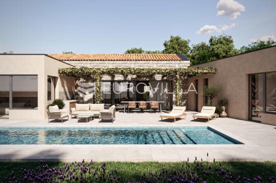 Istra, Žminj - moderna kamena samostojeća kuća s grijanim bazenom 40 m2 , NKP 173 m2 - cover