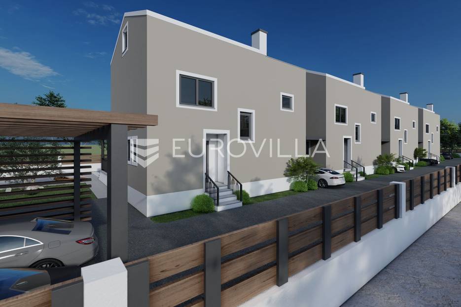 Istra, Baderna, kuća u nizu s vlastitim bazenom i pogledom na more - cover