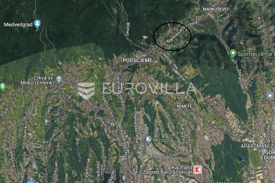 Zagreb, Markuševec građevinsko zemljište 840 m2 - cover