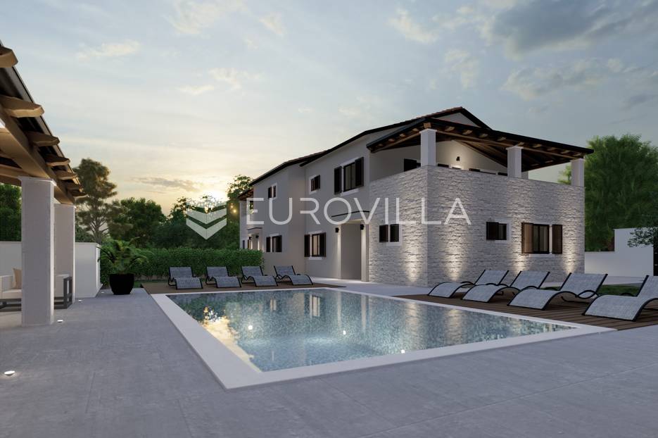 Okolica Poreča, dvojna kamena kuća s bazenom - cover