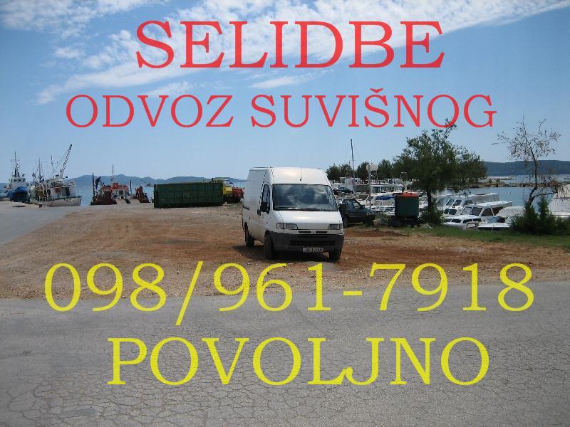 SELIDBE ZADAR, ODVOZ SUVIŠNOG I PRIJEVOZ UNUTAR RH - cover