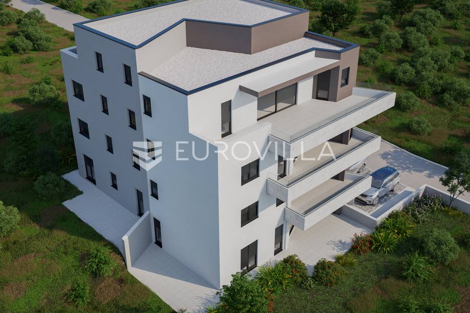 Pag, Mandre, Trosoban stan 75m2 na 3.katu sa terasom 44m2, NOVOGRADNJA, S7 - cover