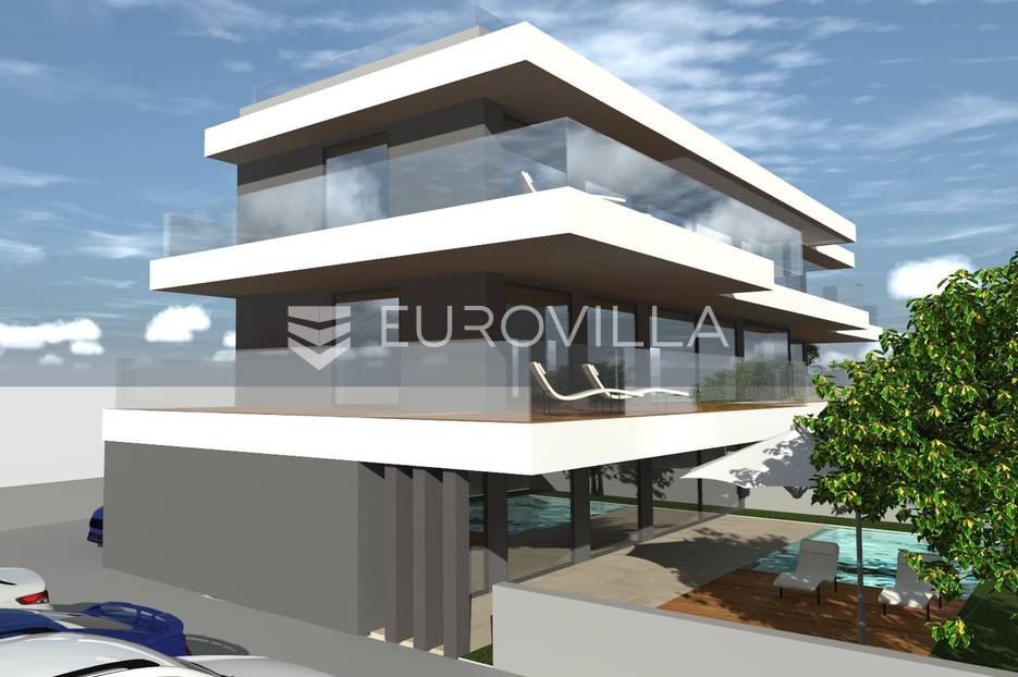 Zadar, Privlaka, Trosoban penthouse 120m2 sa krovnom terasom, 2.red do mora, NOVOGRADNJA - cover