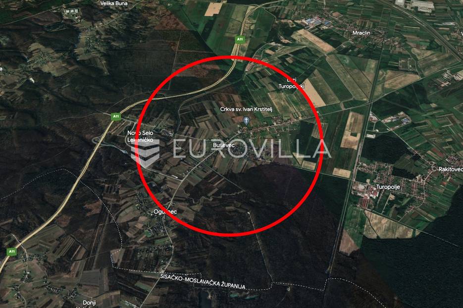 Velika Gorica, Buševec, građevinsko zemljište s kućom 10.300 m² - cover