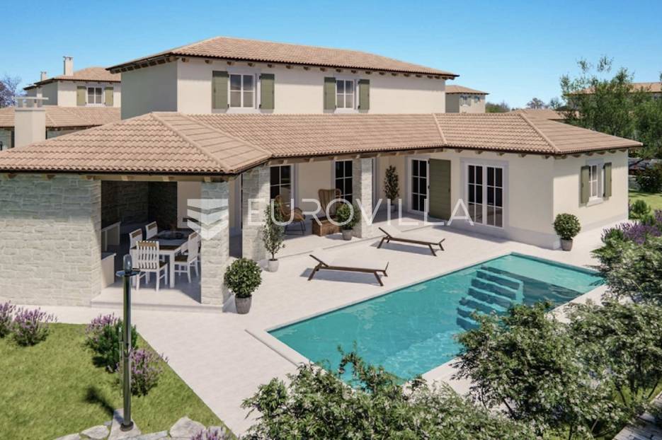 Istra Kanfanar-okolica, prekrasna istarska villa u zatvorenom kompleksu - cover