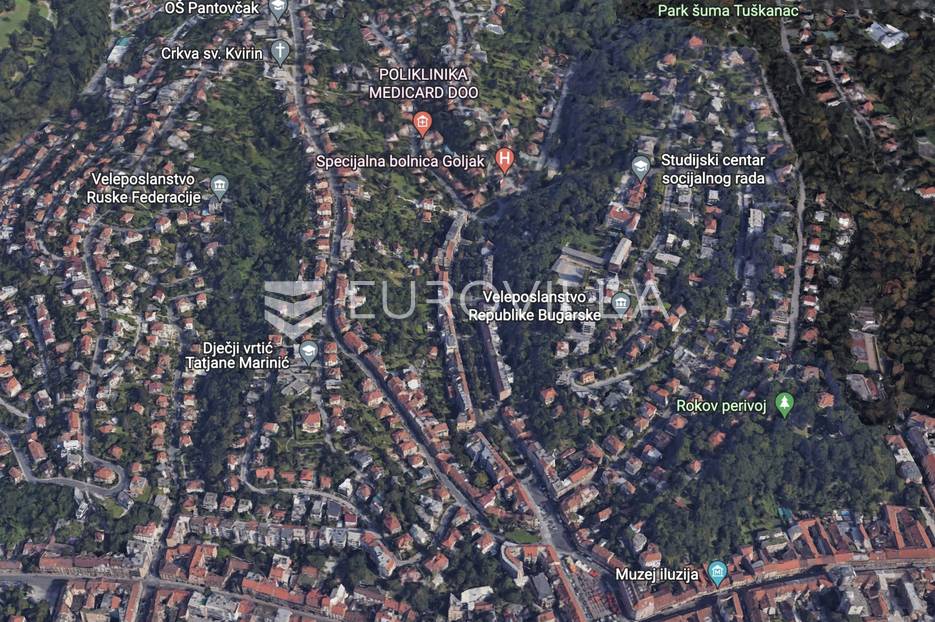 Zagreb, Pantovčak zemljište 1500 m2 sa dozvolom za dvije kuće 500 BRP - cover