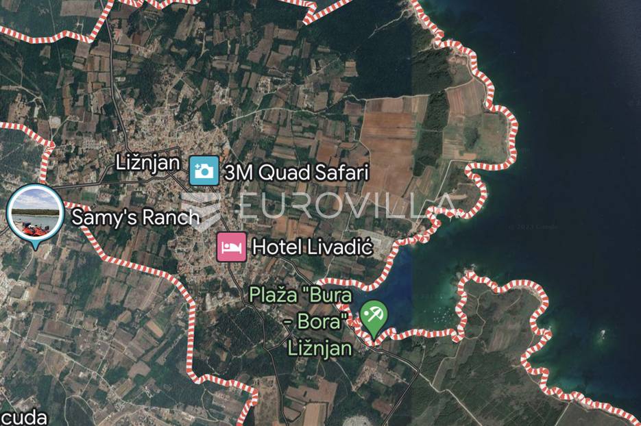 Istra, Ližnjan, građevinsko zemljište 740 m2 - pogled na more - cover