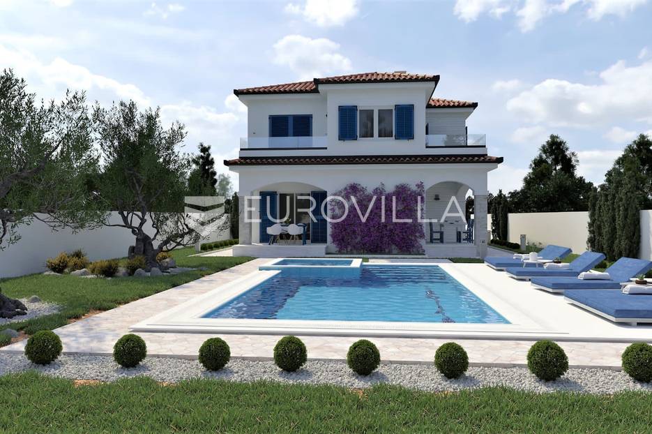 Pašman, zemljište s projektom, prvi red do mora - cover