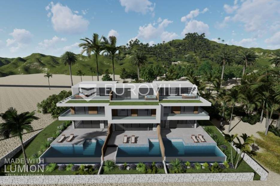 Zadar, Novalja , luksuzna villa "2" u nizu s bazenom, 30m od mora, NOVOGRADNJA - cover