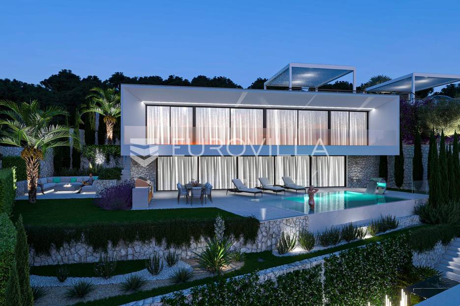 Dubrovnik okolica – Brsečine, urbana vila 373 m2 s bazenom i pogledom na more - cover