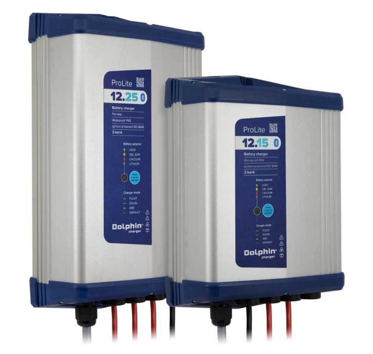 DOLPHIN CHARGER Pro Lite battery charger 3 out 12V 25A 115-230V IP65 - cover