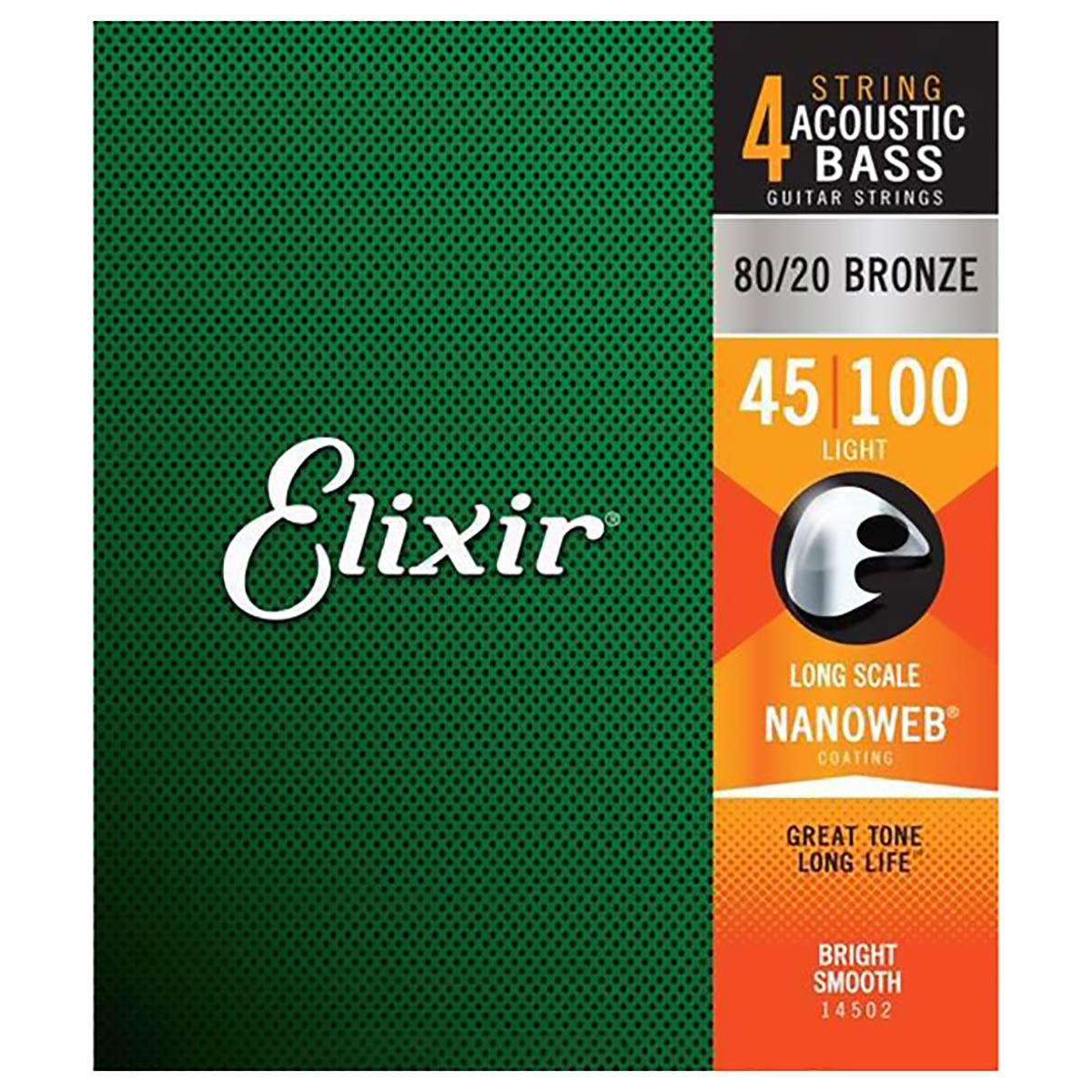 ELIXIR 45-100 LIGHT NANOWEB BRONZE ACOUSTIC BASS - cover