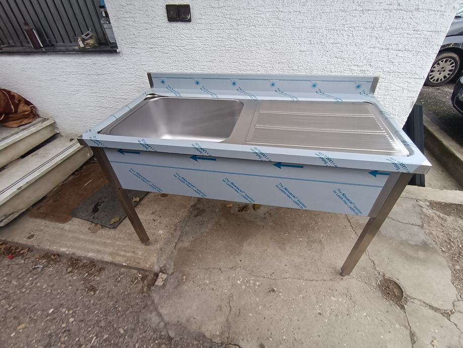 Inox sudoper dim. 1400x700x850/900mm -NOVO - cover