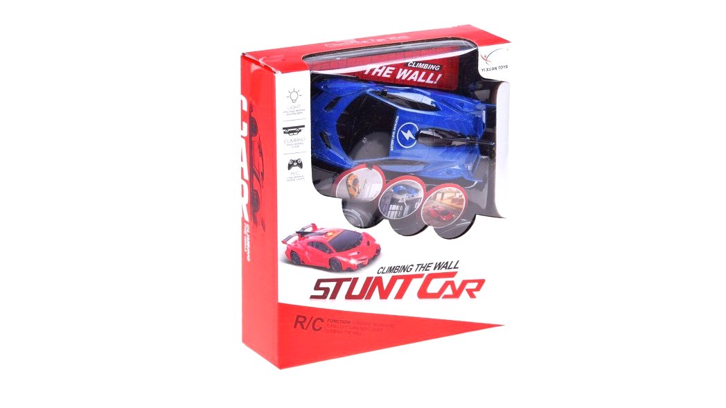 Stunt Car Wall na daljinsko upravljanje - plava boja - cover