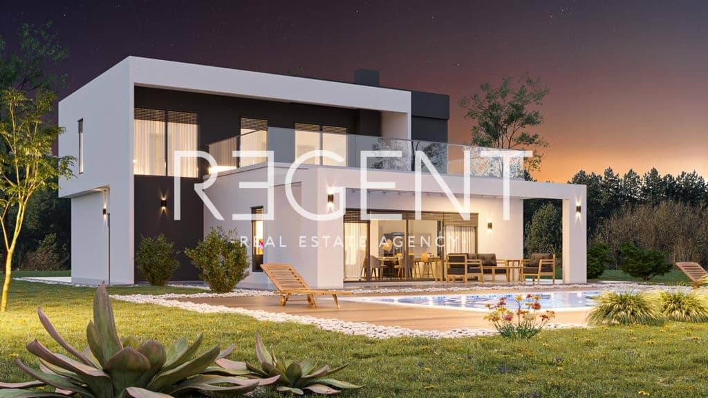 Istra, Rovinj - Prekrasna vila od 350m2 s bazenom na parceli od 1400m2, u izgradnji - cover