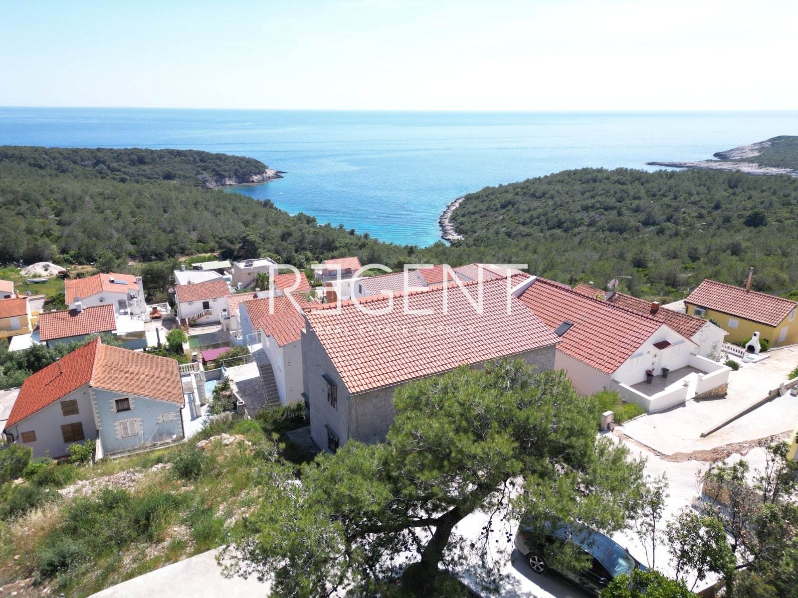 Vis, kuća u izgradnji s otvorenim pogledom na more - cover