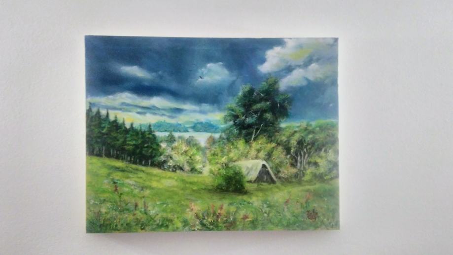 Zatišje pred oluju - ulje na platnu - cover