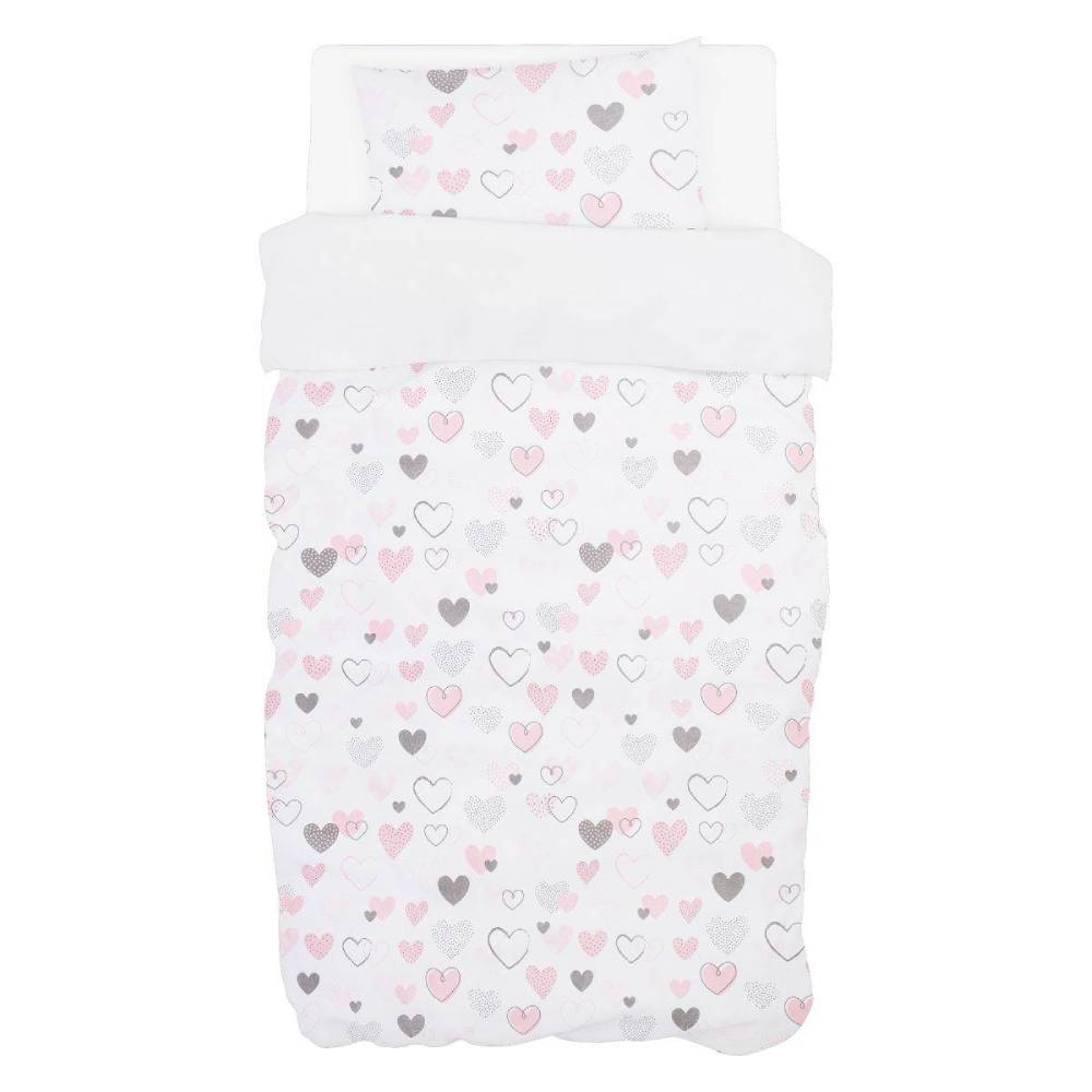 AP Posteljina 2-dijelna 120x90 cm, Roza srca - cover