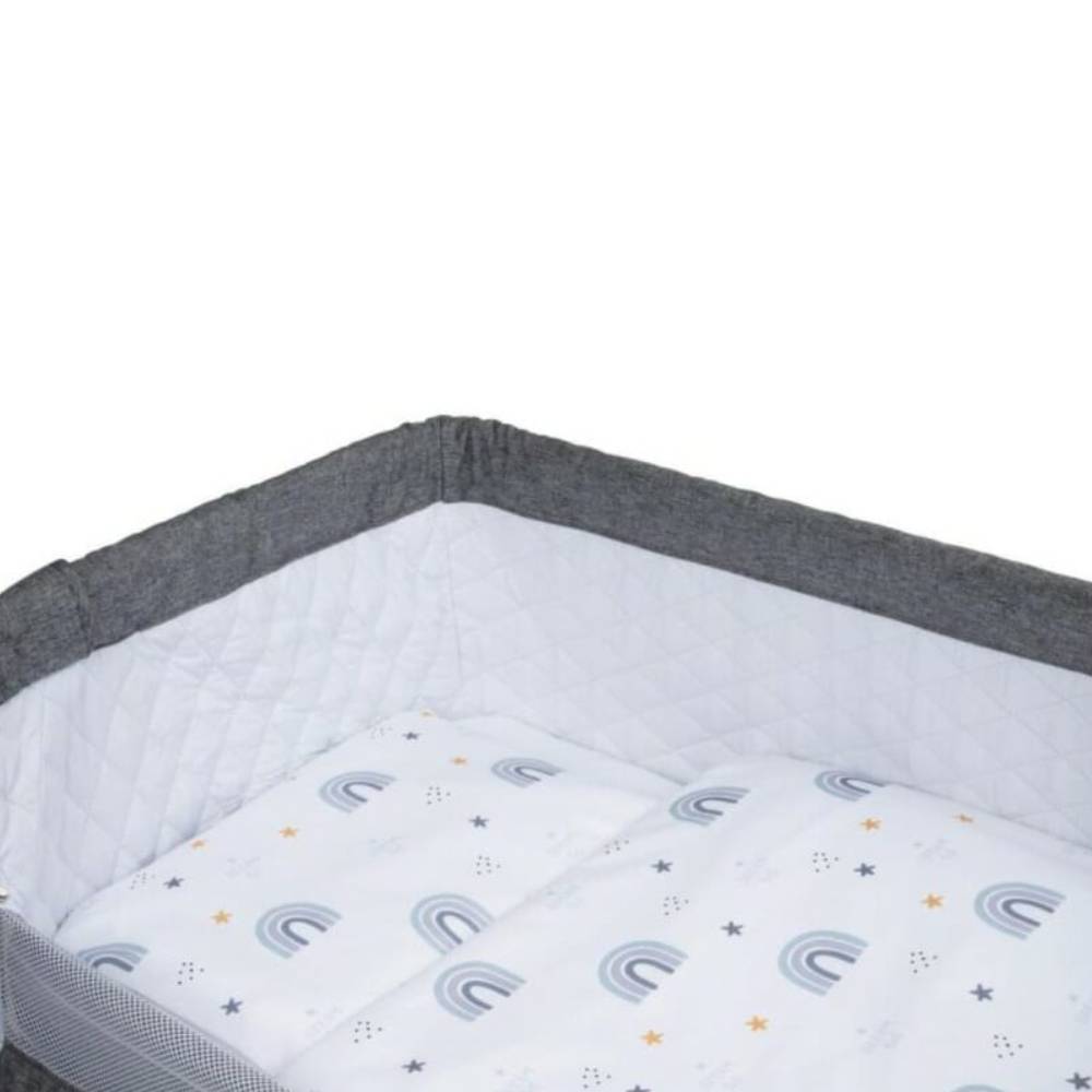AP Posteljina 5-dijelna za kolijevku Close and free 95x75 cm, dugice - cover