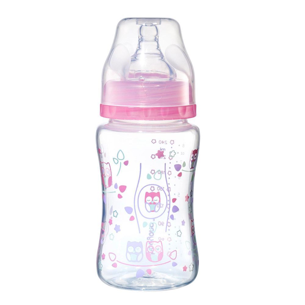 BabyOno Bočica antikolik 240 ml roza - cover