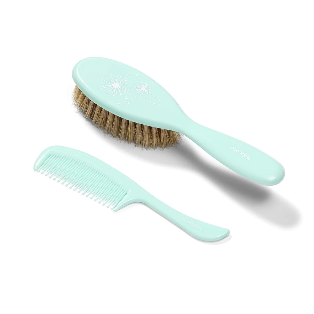 BabyOno Četka i češalj za kosu, mekani sa prirodnim vlaknima-soft, mint - cover