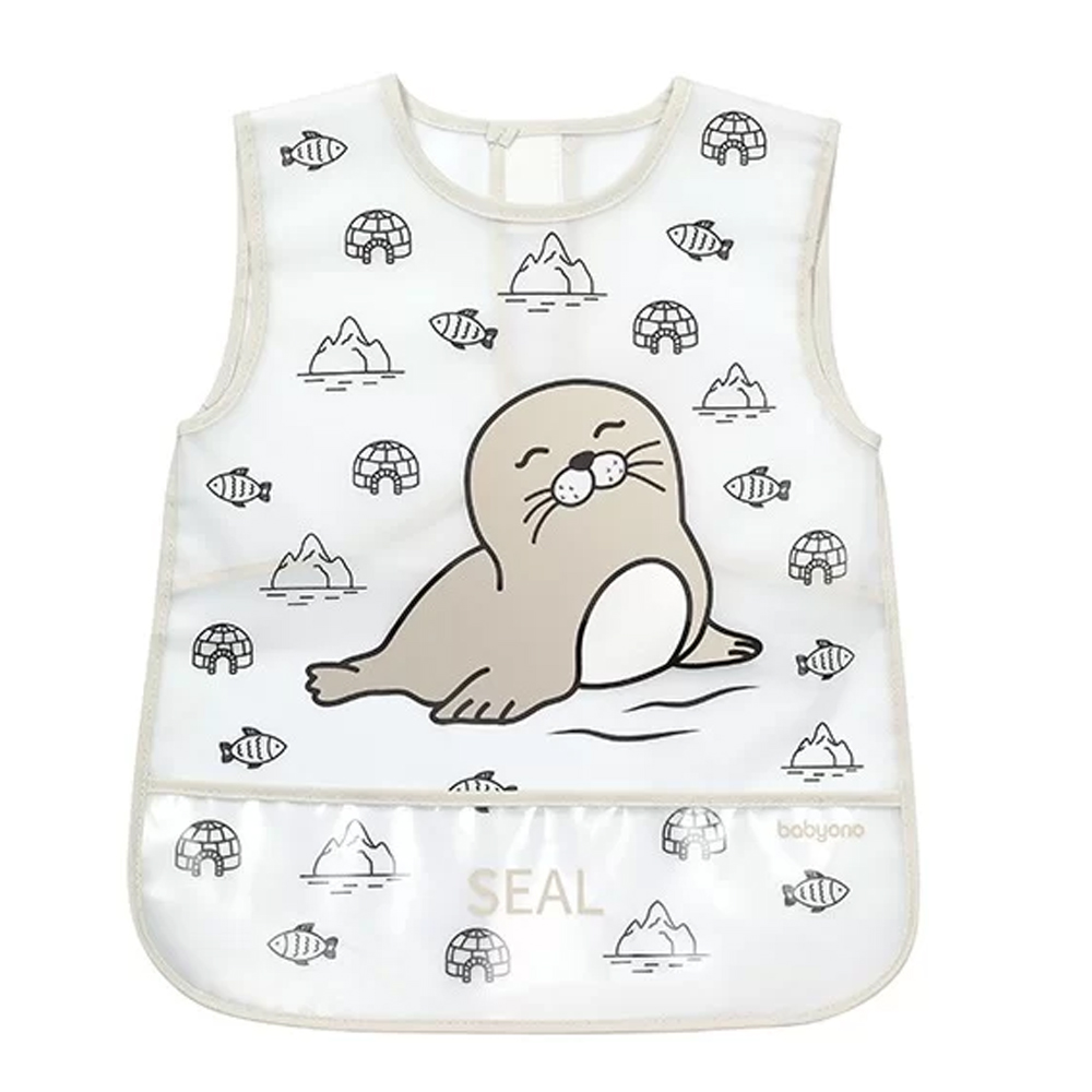 BabyOno Active Baby Podbradak košuljica 24+ mjeseci Tuljan, sivi - cover