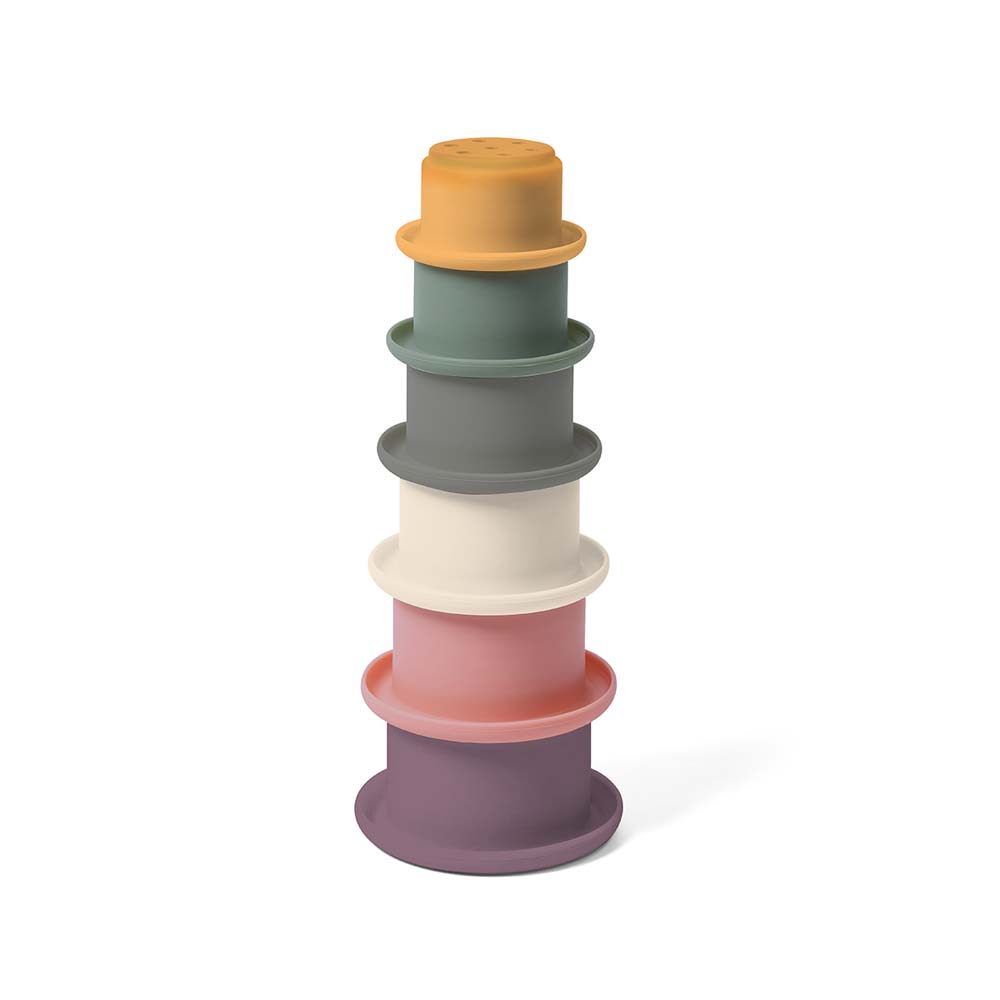 BabyOno Edukativna silikonska igračka za kupanje, Šalice - cover