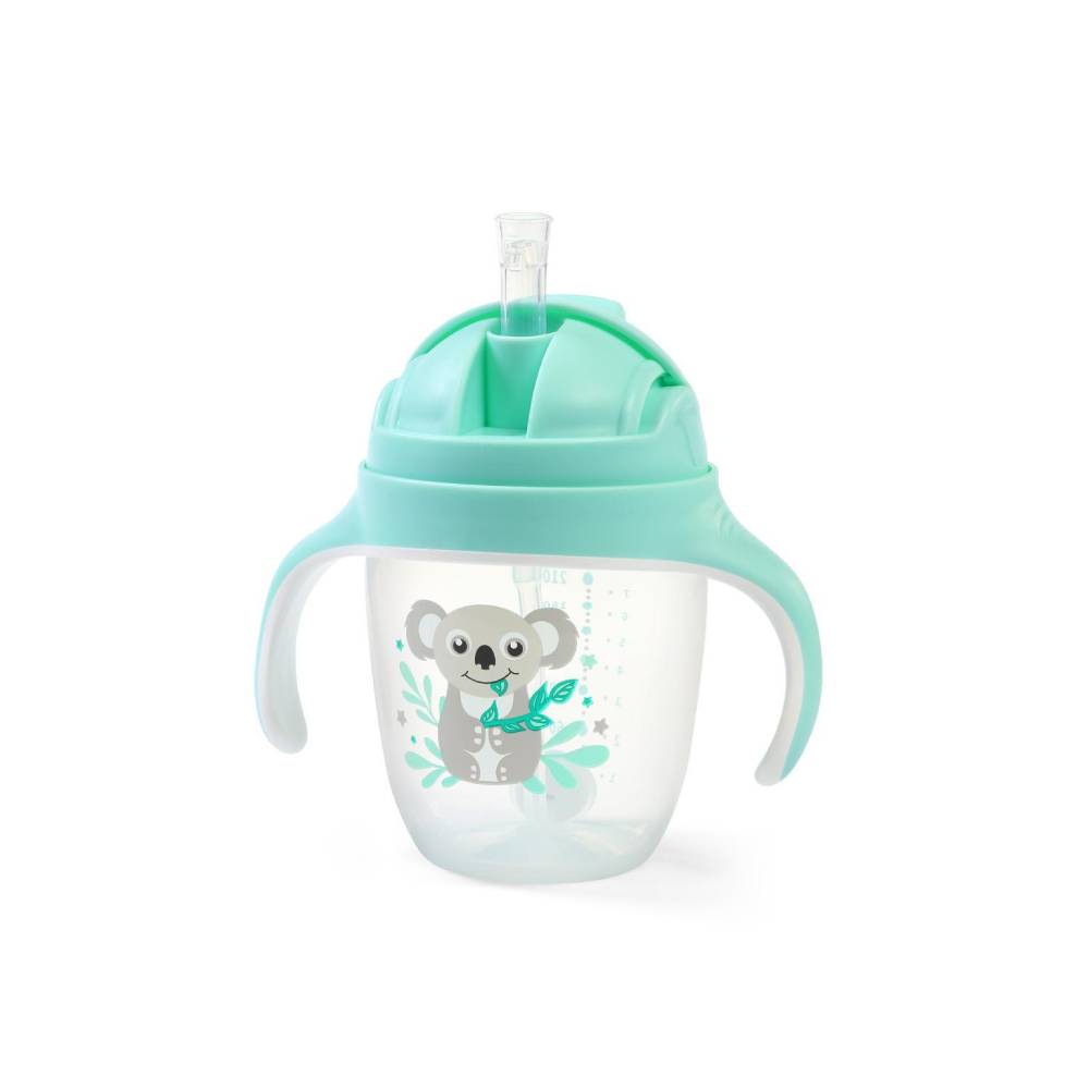 BabyOno Neprolijevajuća čaša sa slamkom, mint - cover