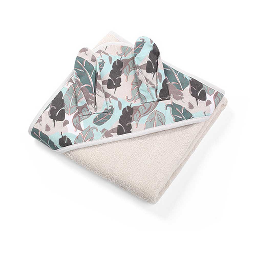 BabyOno Ručnik pamuk 100x100 cm, Bunny ears, sivi - cover