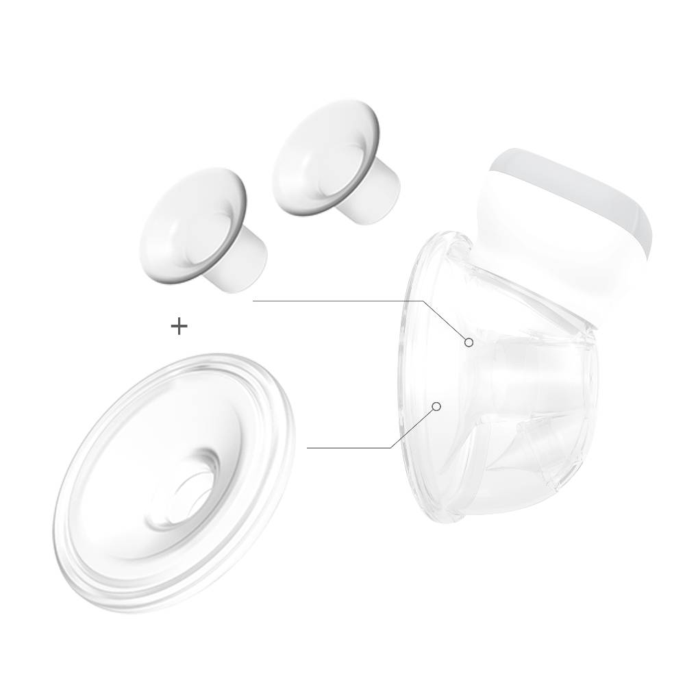 BabyOno set rezervnih dijelova za izdajalicu Shelly 1000 KIT II - silikonski nastavak 28mm i lijevci 24 mm i 21 mm - cover