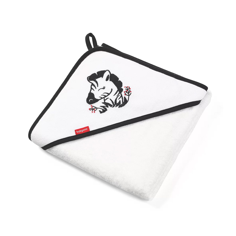 BabyOno Ručnik bambus 85x85 cm, bijela, Zebra - cover