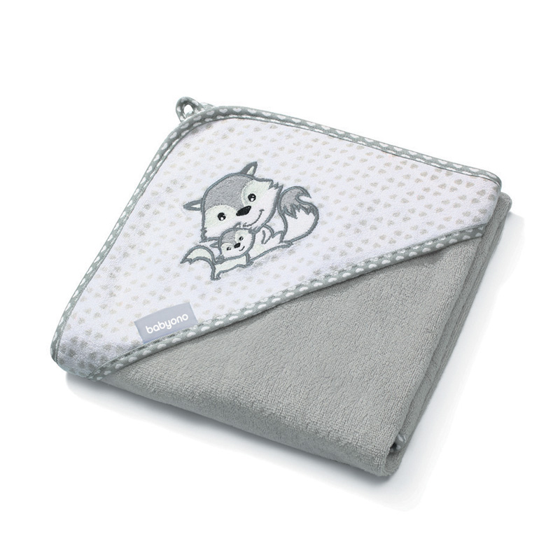 BabyOno Ručnik bambus 76x76 cm, siva - cover