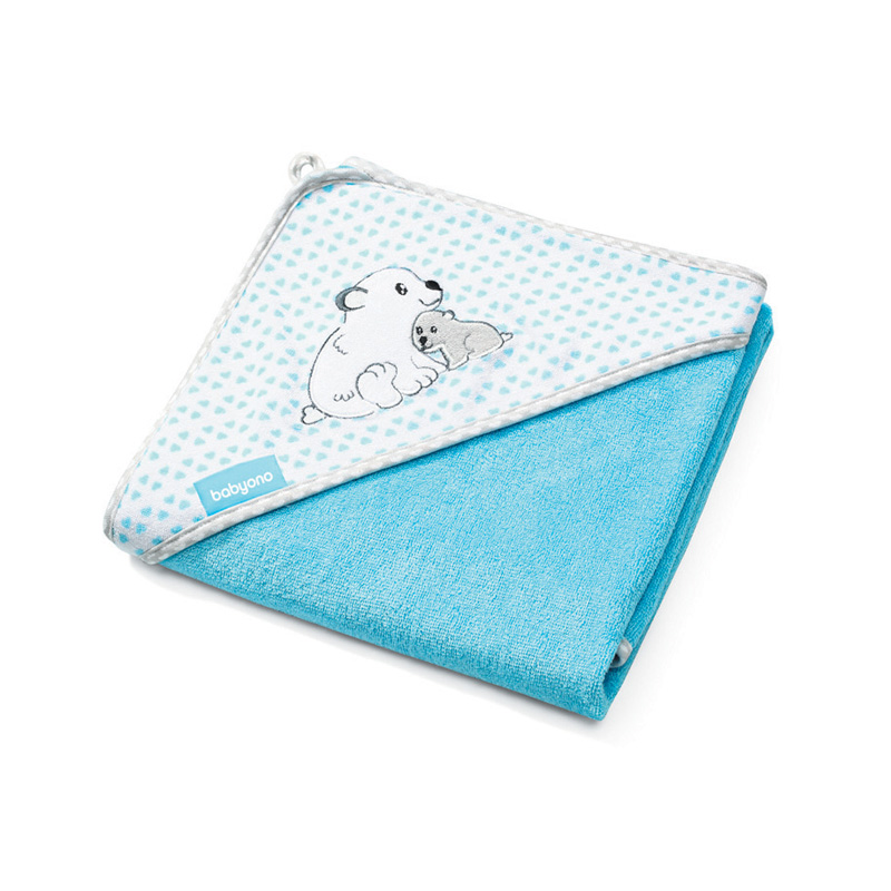 BabyOno Ručnik bambus 100x100 cm, plava - cover