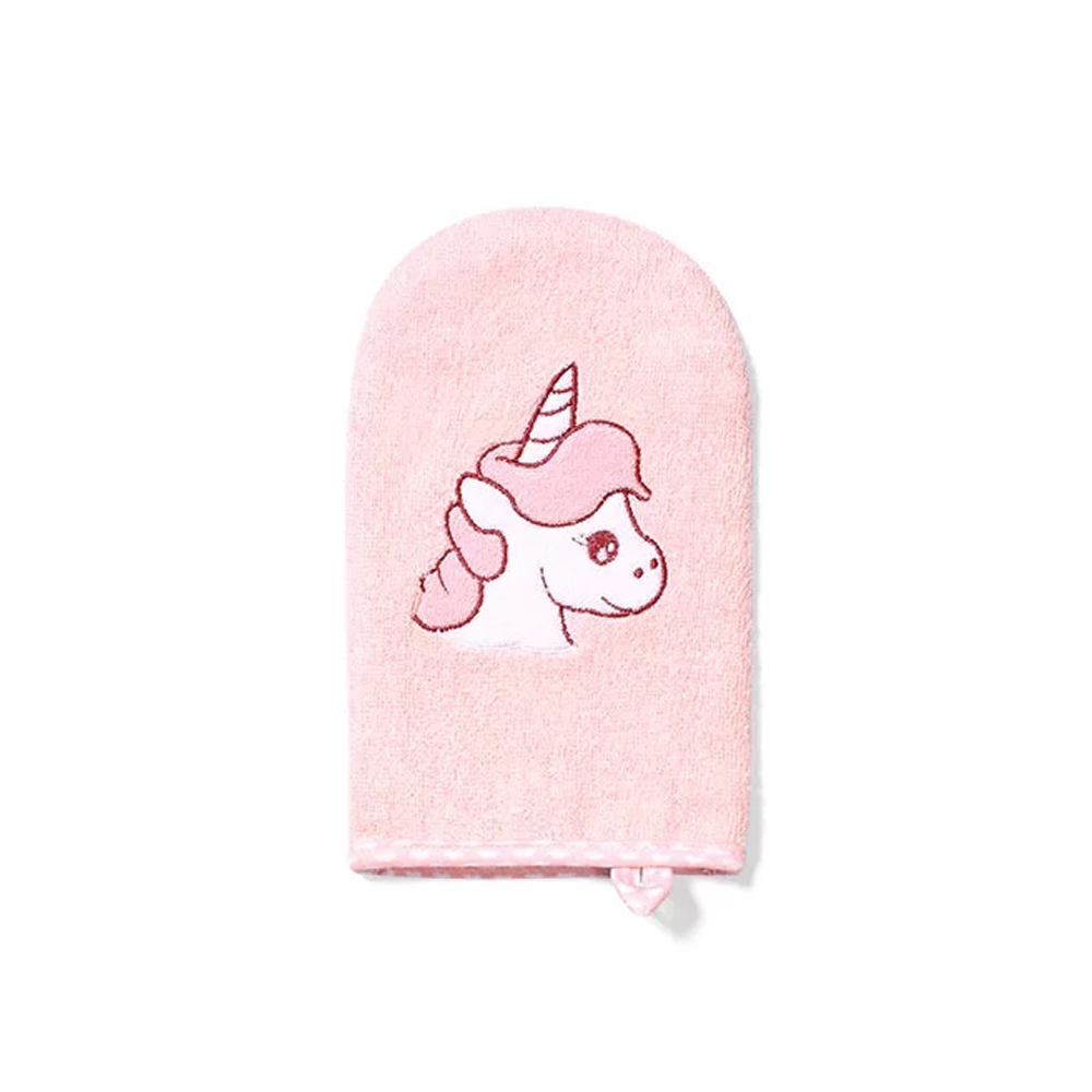 BabyOno Rukavica za pranje bambus Jednorog, roza - cover
