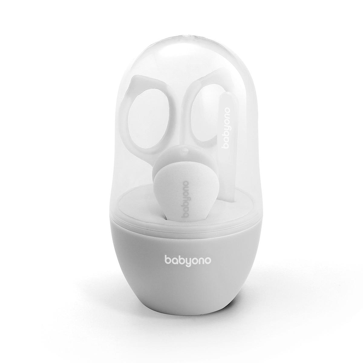 BabyOno Set za manikuru u kutijici, sivi - cover