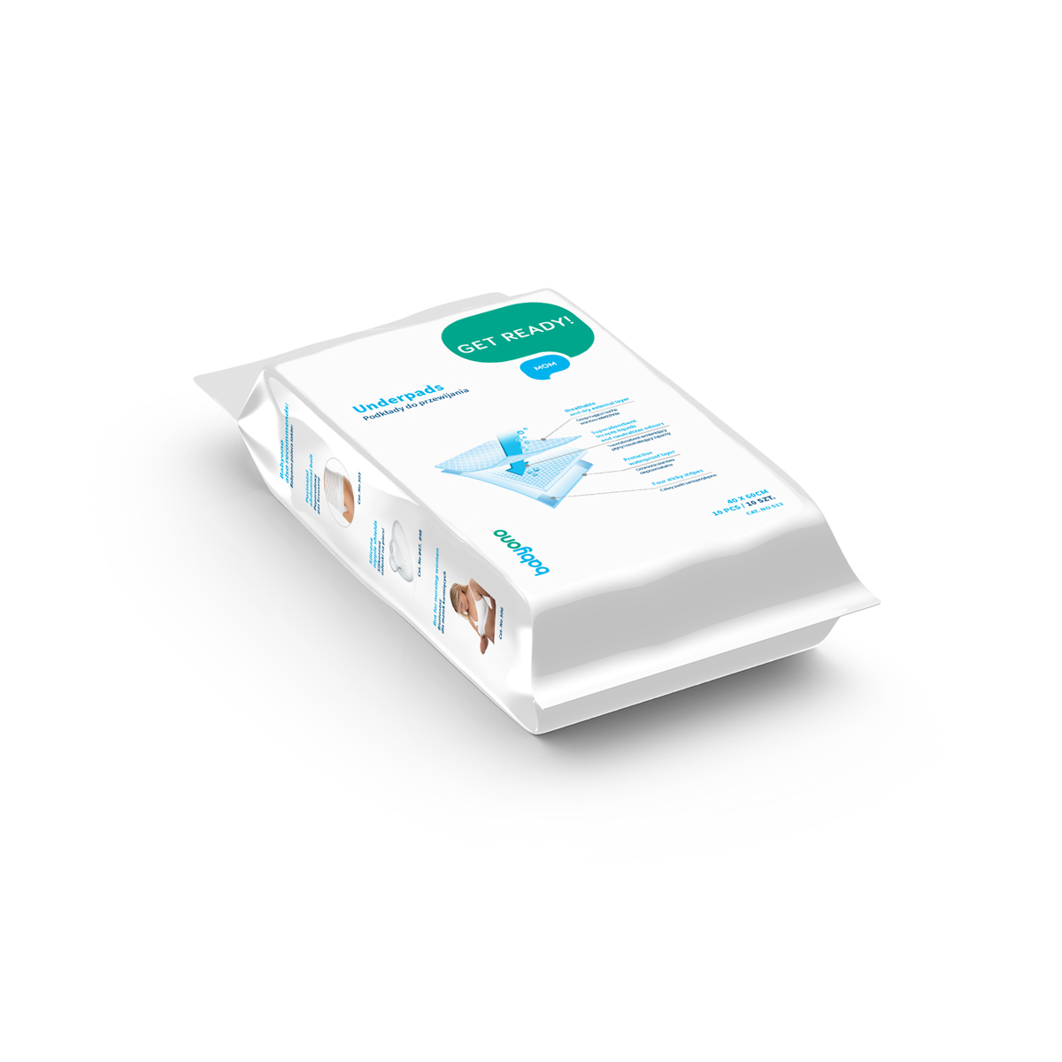 BabyOno Podloga za prematanje 10 kom 40x60 cm - cover