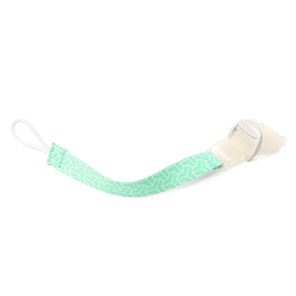 BabyOno privjesak za dudu s kopčom mint s uzorkom - cover