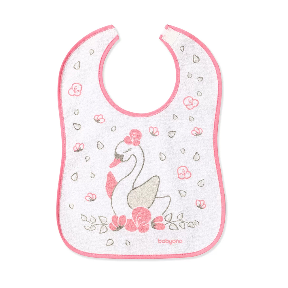 BabyOno Podbradak Samostalno jedem rozi rub labud - cover