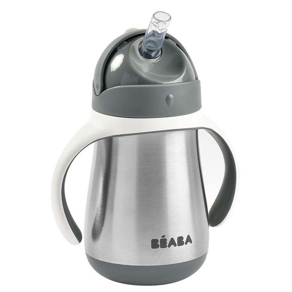 Beaba Termo bočica sa slamkom 250 ml, Mineral Grey - cover