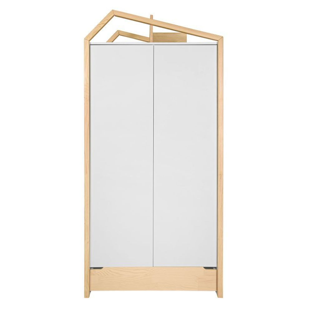 Bellamy Tatam dvokrilni ormar, white/pine - cover